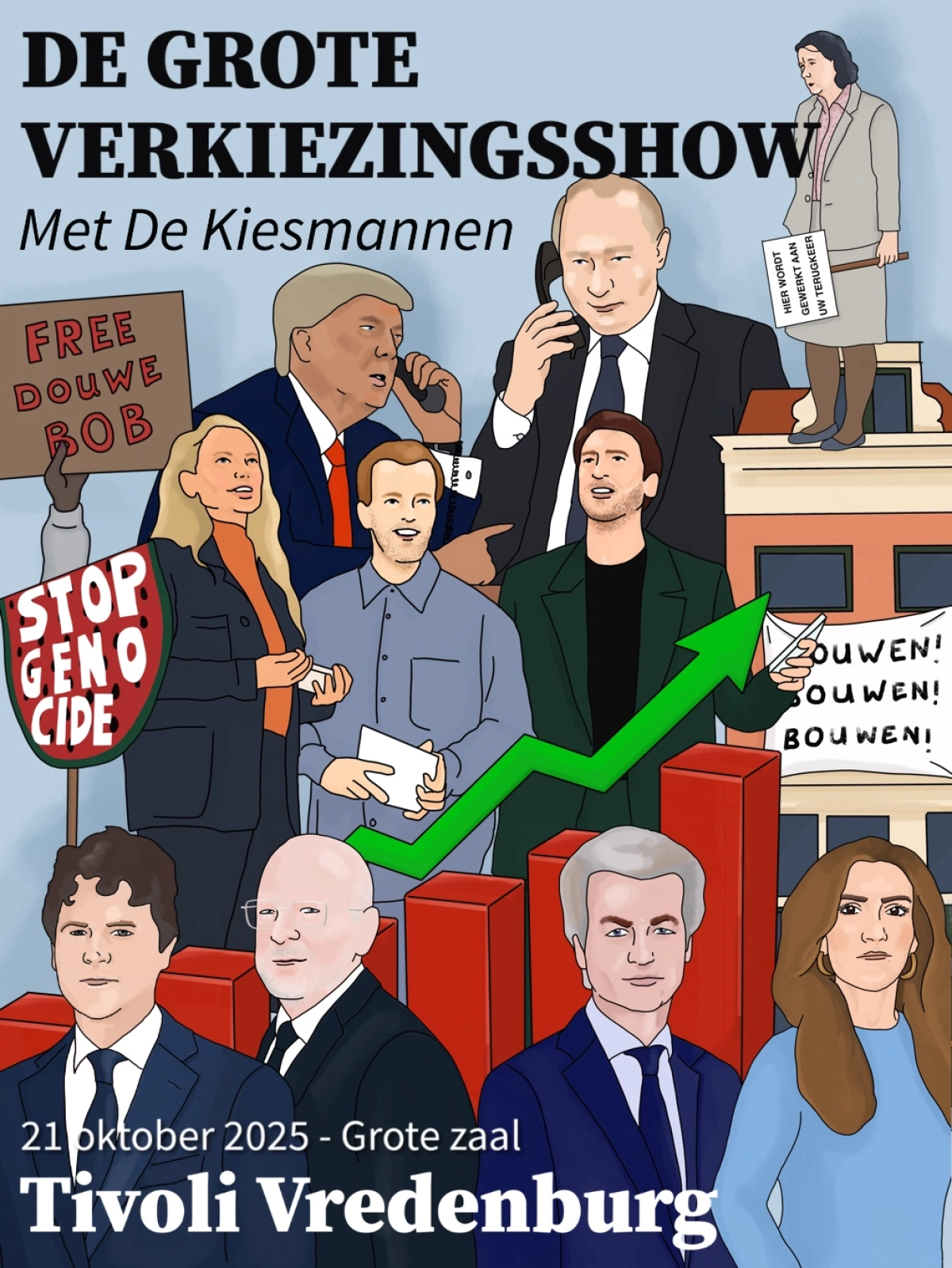 Verkiezingsshow met de kiesmannen